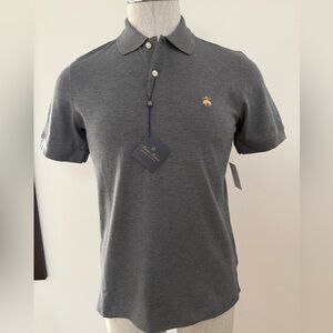Brooks Brothers Slim Fit Charcoal Polo Shirt